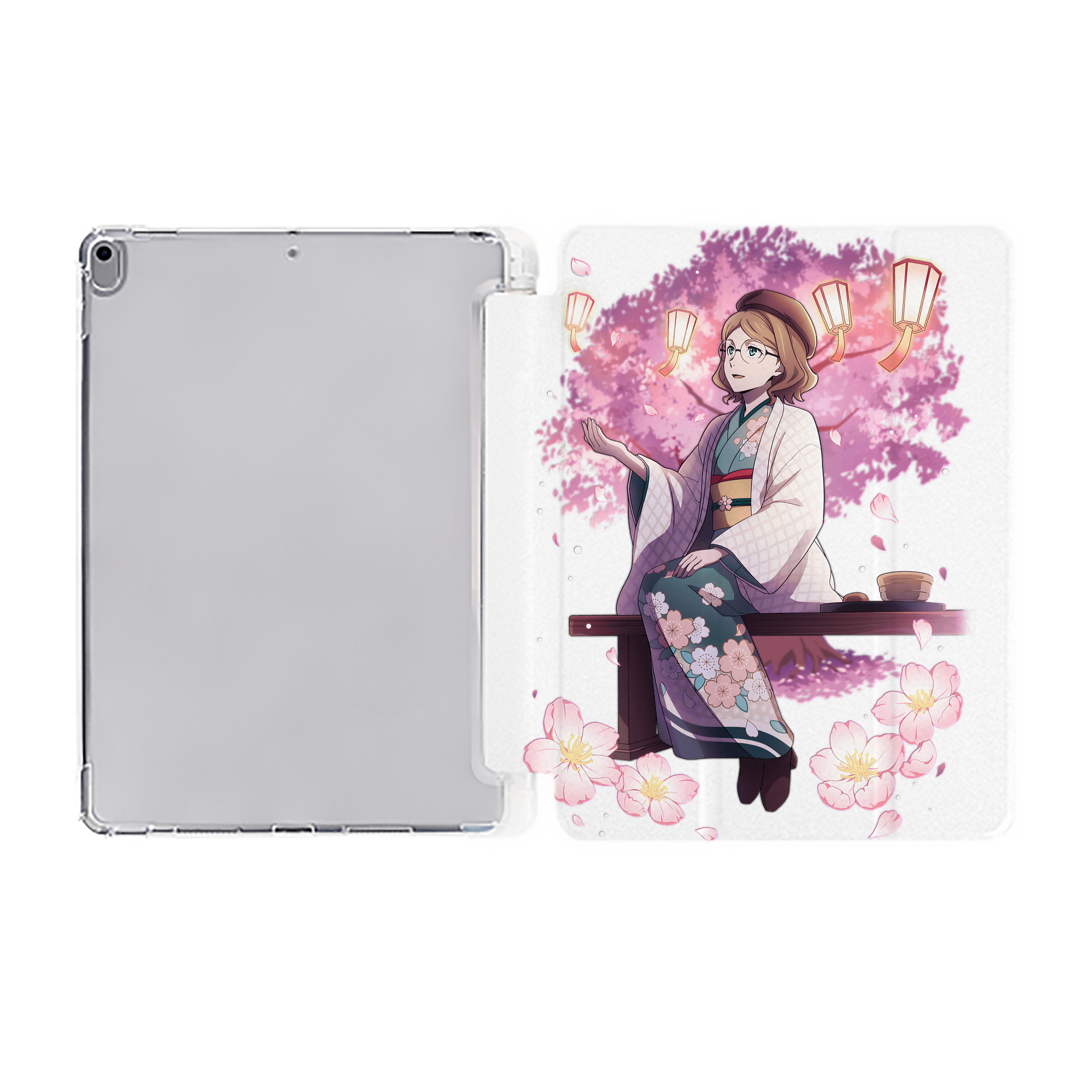 （画像用） 文豪ストレイドッグス Bungo Stray Dogs IPad ケース ペン収納付き 三つ折りスタンド PUレザー×シリコン 対応機種9.5/10.5/10.9インチ